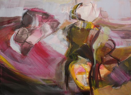 Pink, 2018, 80 x 110, Acryl -Leinen